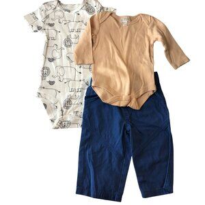Baby Boys 3-6m 3 Piece Clothing Lot Pants One Pieces